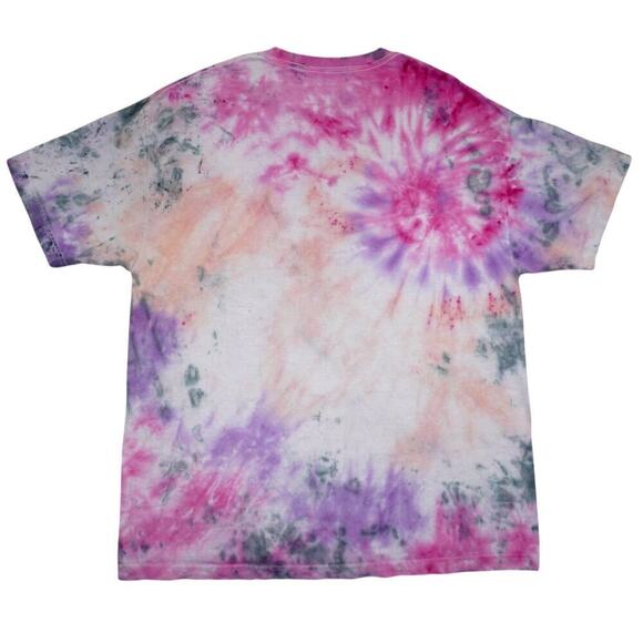 Kurt Cobain Tie Dye Graphic Tee XL Multicolor Nirvana Rock Shirt Made in Mexico - Picture 3 of 3